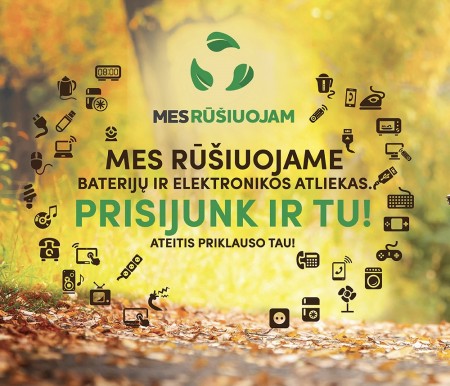 Jau tryliktus metus iš eilės startuoja aplinkosaugos projektas „Mes rūšiuojam“