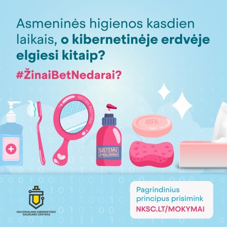 NKSC blokuoja kenkėjiškas svetaines, bet gyventojams vis dar trūksta kibernetinės higienos 