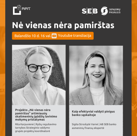 Kviečiame į nuotolinę  paskaitą „Nė vienas nėra pamirštas“