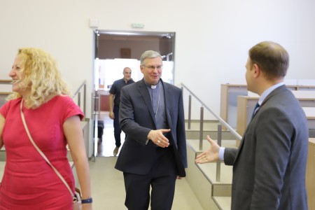 Savivaldybės vadovai aptarė svarbius klausimus su arkivyskupu K. Kėvalu