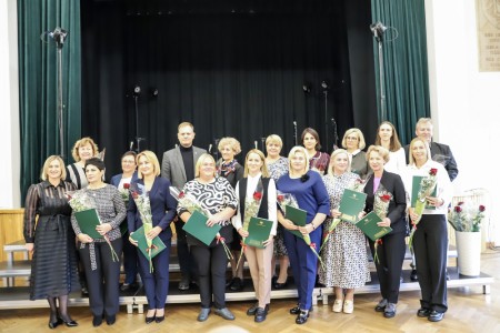 Artėjant profesinei šventei Raseinių rajono pedagogams įteiktos mero padėkos