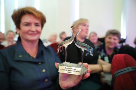 Profesinės šventės metu pagerbti socialiniai darbuotojai