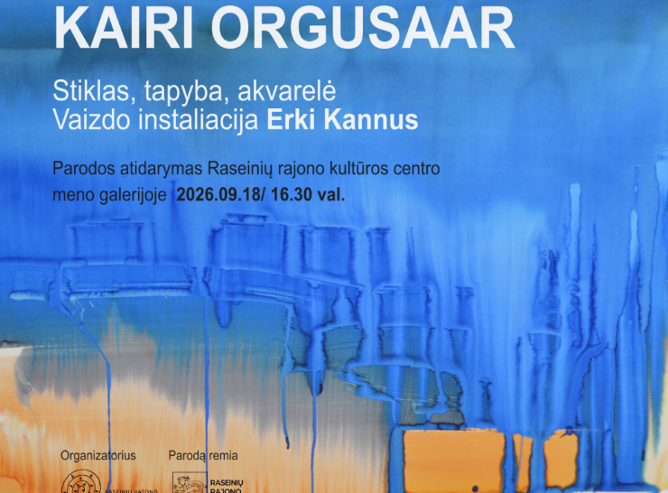 Kviečiame į Estijos menininkės Kairi Orgusaar parodą Raseiniuose