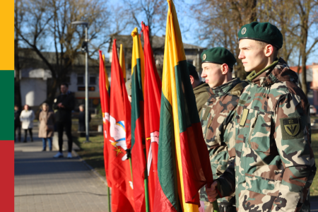 Sveikinimas Lietuvos kariuomenės dienos proga