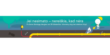 Elektros energijos skirstymo operatorius (ESO) atkreipia dėmesį dėl žemės kasimo darbų vykdymo