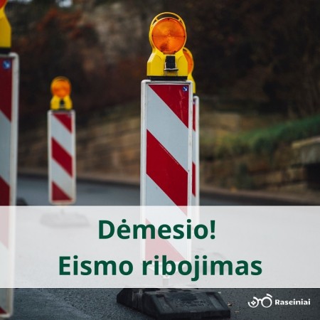 Vienoje Maironio g. eismo juostoje laikinai bus ribojamas eismas