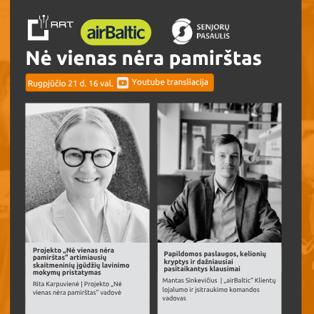 Projektas „Nė vienas nėra pamirštas“ tęsia nuotolinių paskaitų ciklą