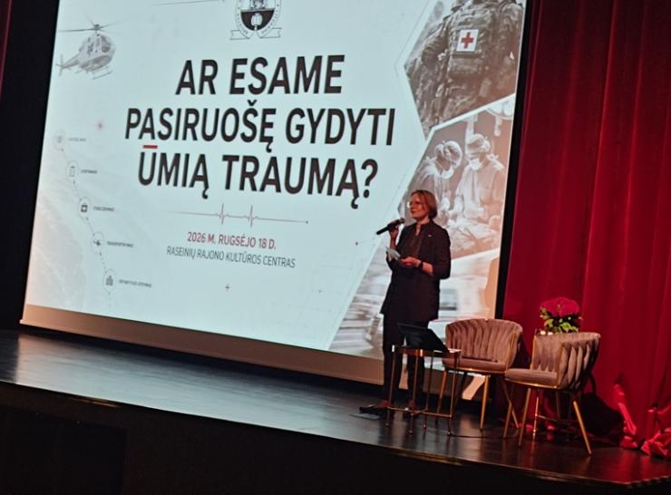Lietuvos medikai Raseiniuose aptarė pasirengimą gydyti ūmią traumą