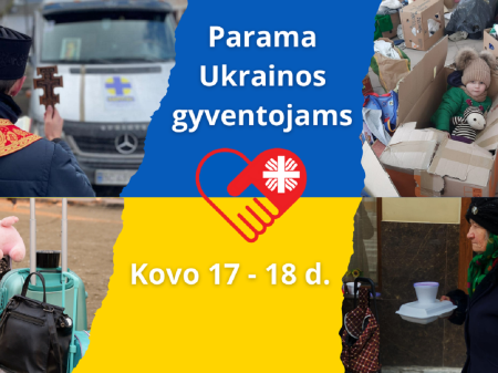Caritas skelbia daiktų rinkimo iniciatyvą Ukrainos žmonėms kovo 17–18-ąją