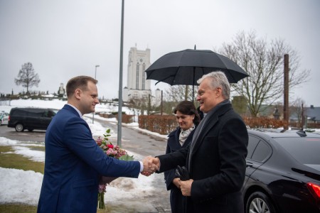 Savivaldybės meras priėmė ypatingus svečius – Lietuvos Respublikos Prezidentą ir pirmąją ponią
