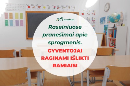 Raseiniuose pranešimai apie sprogmenis, nedelsiant imtasi veiksmų