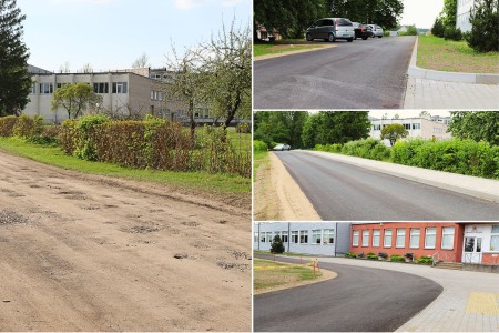 Sutvarkytomis kelio prieigomis jau džiaugiasi net kelios rajono įstaigos