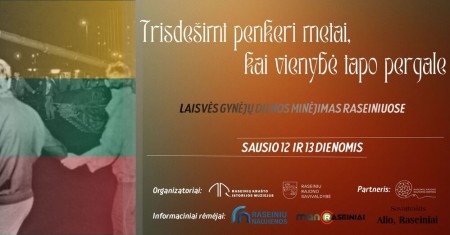 Sausio 13-osios minėjimas Raseiniuose
